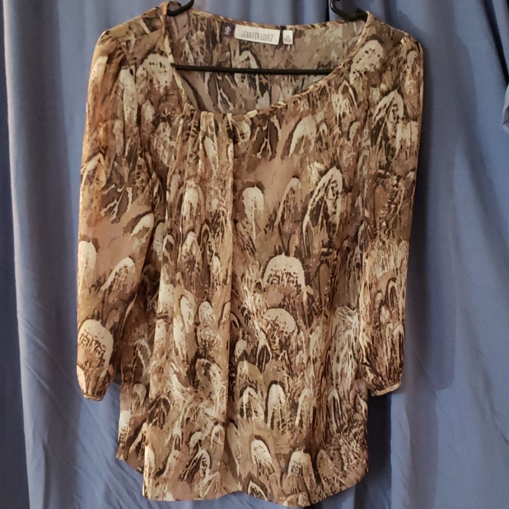 Extra small womans printed blouse